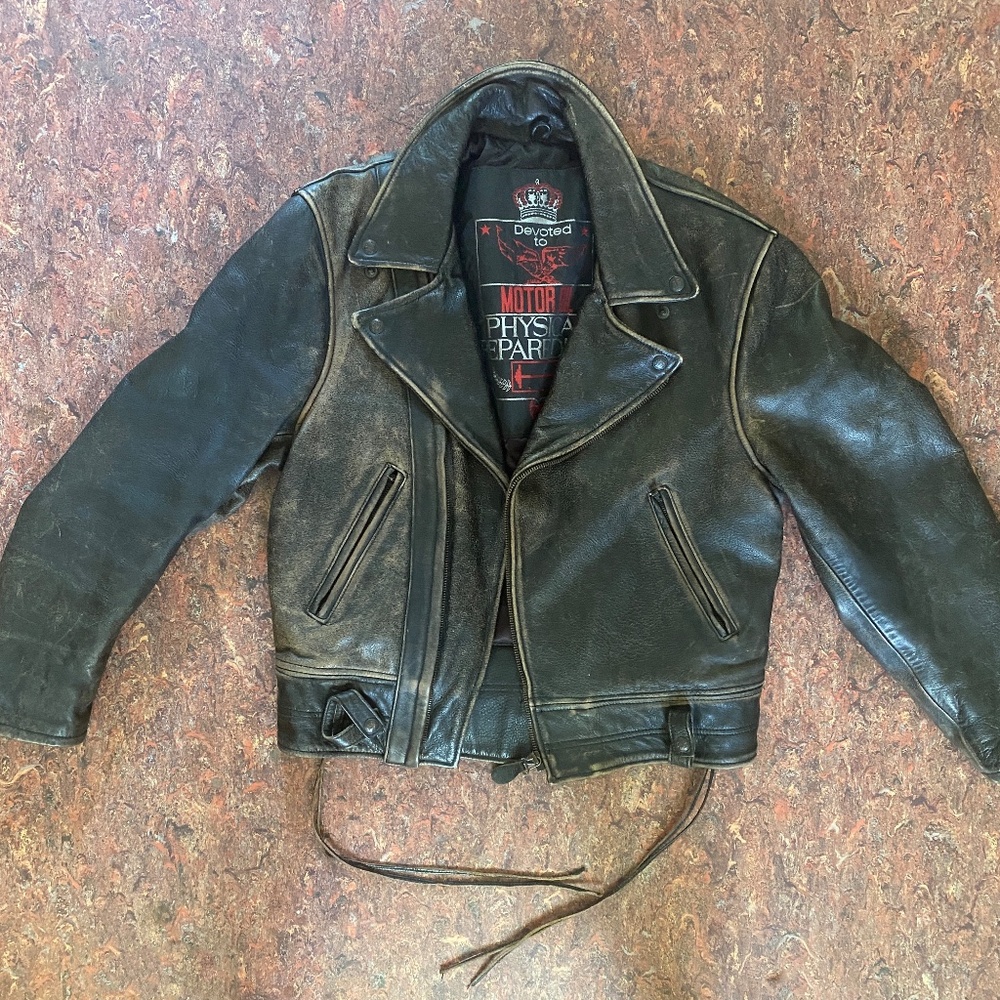 Distressed Motorcycle Jacket - Picture 9 of 16